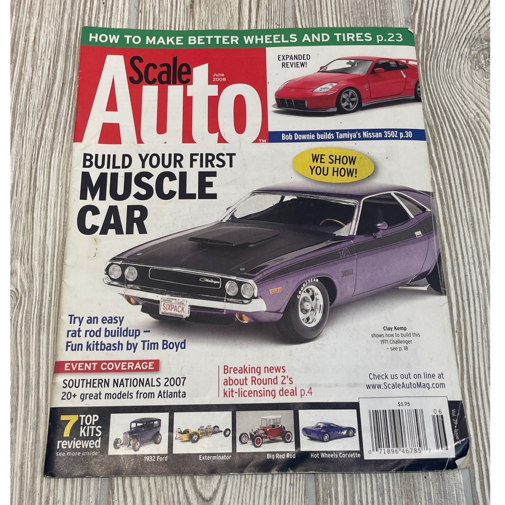 Scale Auto Magazine June 2008 Muscle Car Build Tamiya Fairlady Z 350Z Nismo